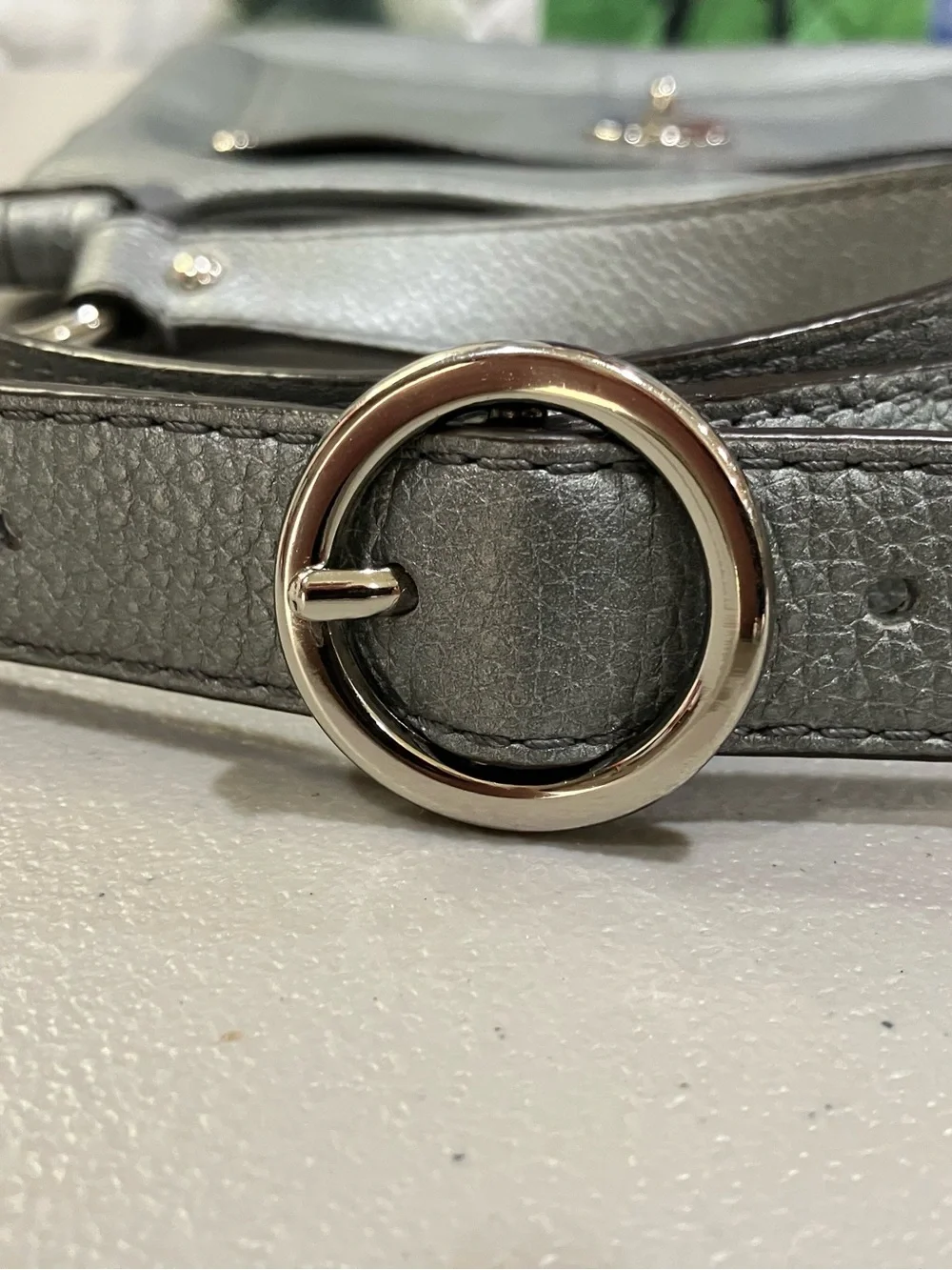 Coach Penelope Shimmer Metallic Leather Crossbody Bag #F16533